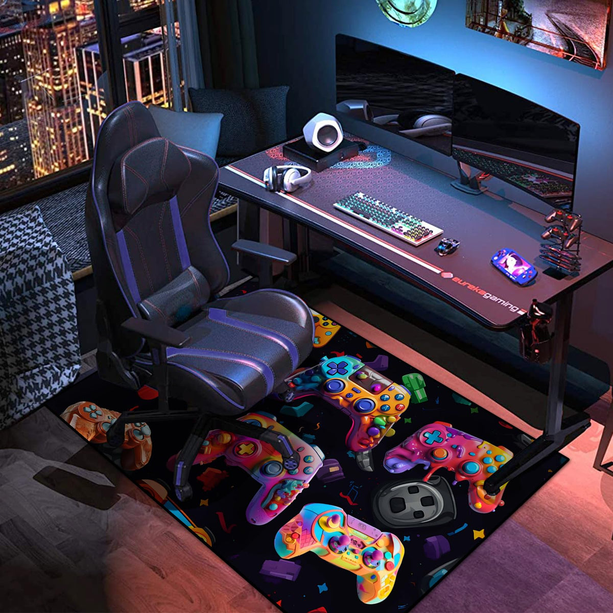 KALERA Gaming Area Rug – 5 Sizes & 7 Designs - Flex Gamingproduct_type