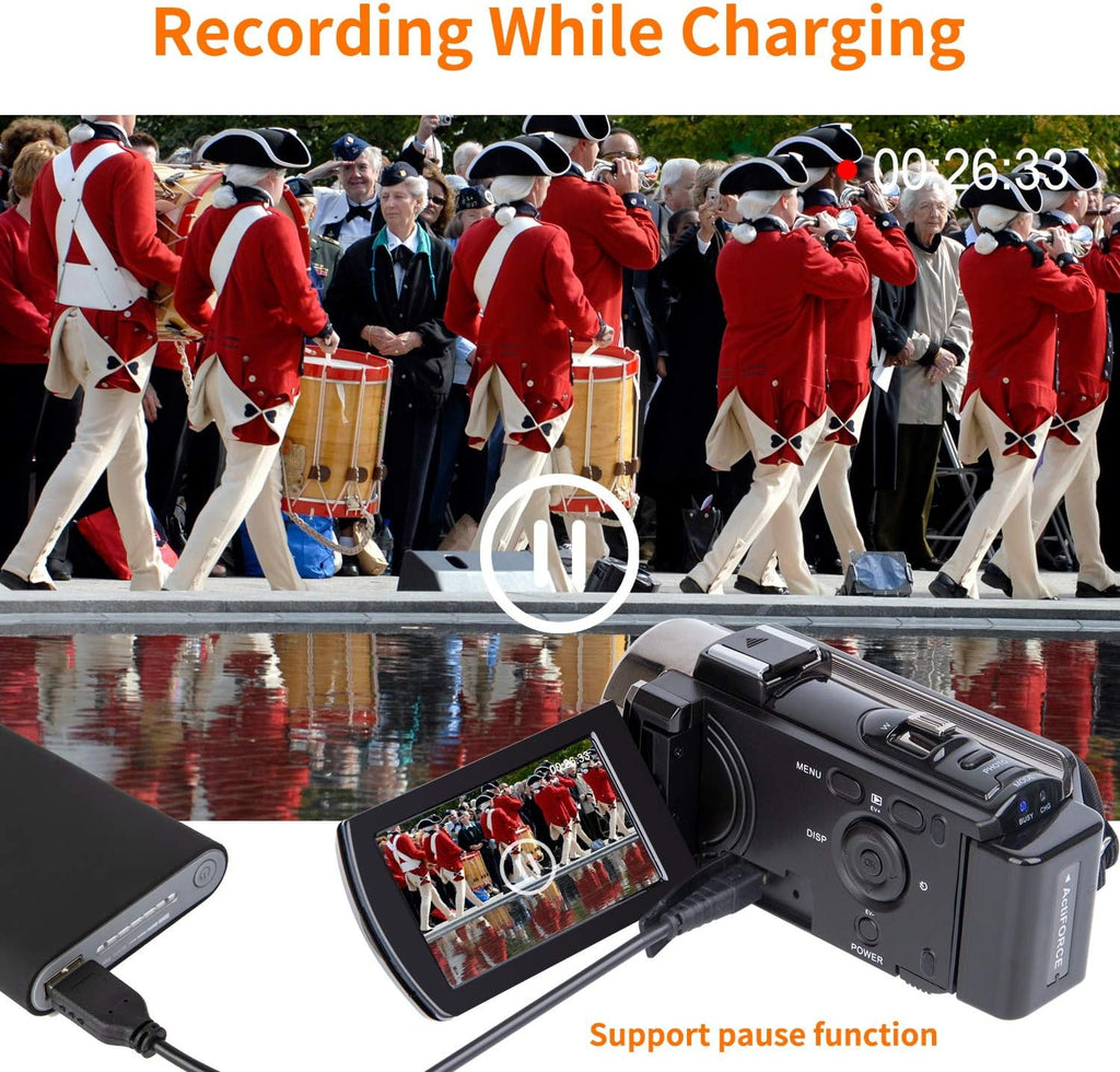 Kicteck Video Camera Camcorder Full HD 1080P – Black - Flex Gamingproduct_type