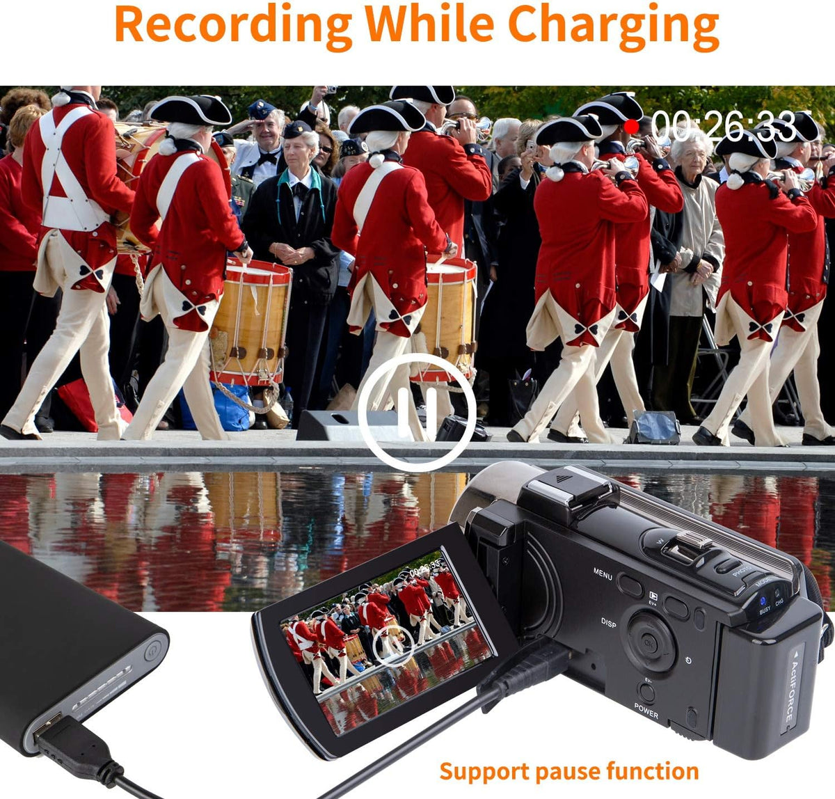 Kicteck Video Camera Camcorder Full HD 1080P – Black - Flex Gamingproduct_type