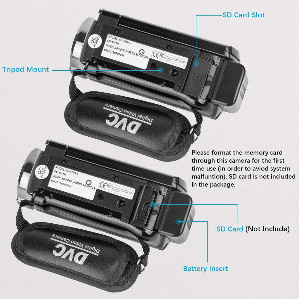 Kimire Video Camera Camcorder Full HD 1080P – Black - Flex Gamingproduct_type