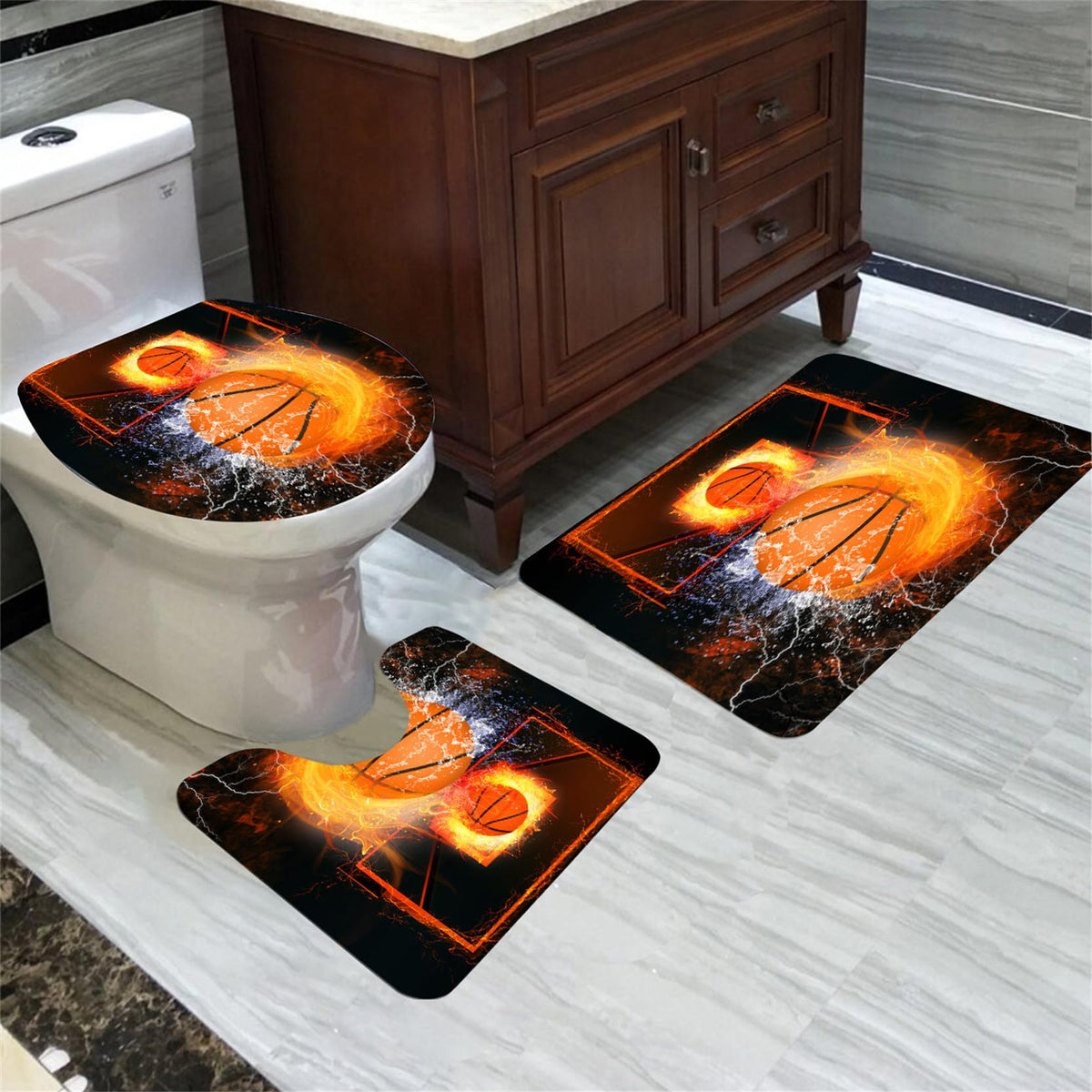kodhyvj Gamer Shower Curtain Set, 4 Pieces – 9 Designs - Flex Gamingproduct_type