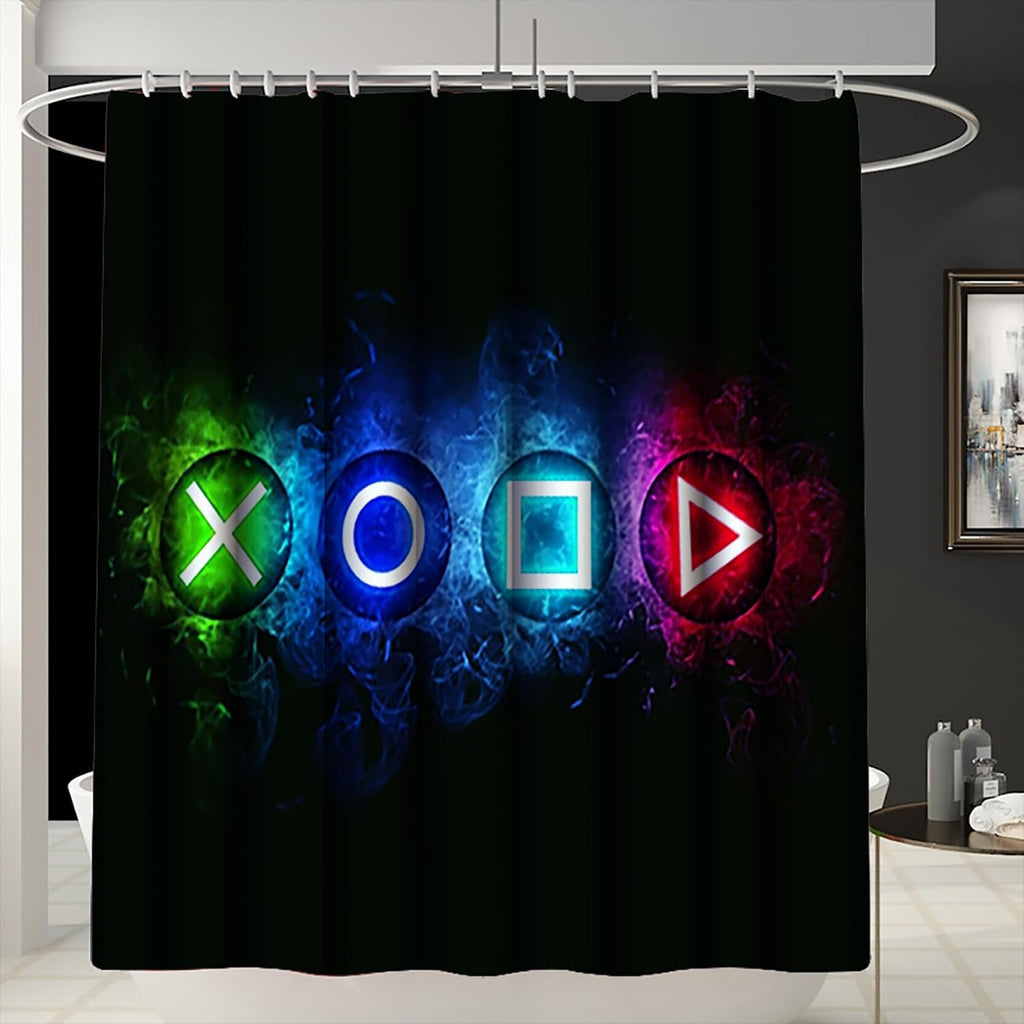 kodhyvj Gamer Shower Curtain Set, 4 Pieces – 9 Designs - Flex Gamingproduct_type