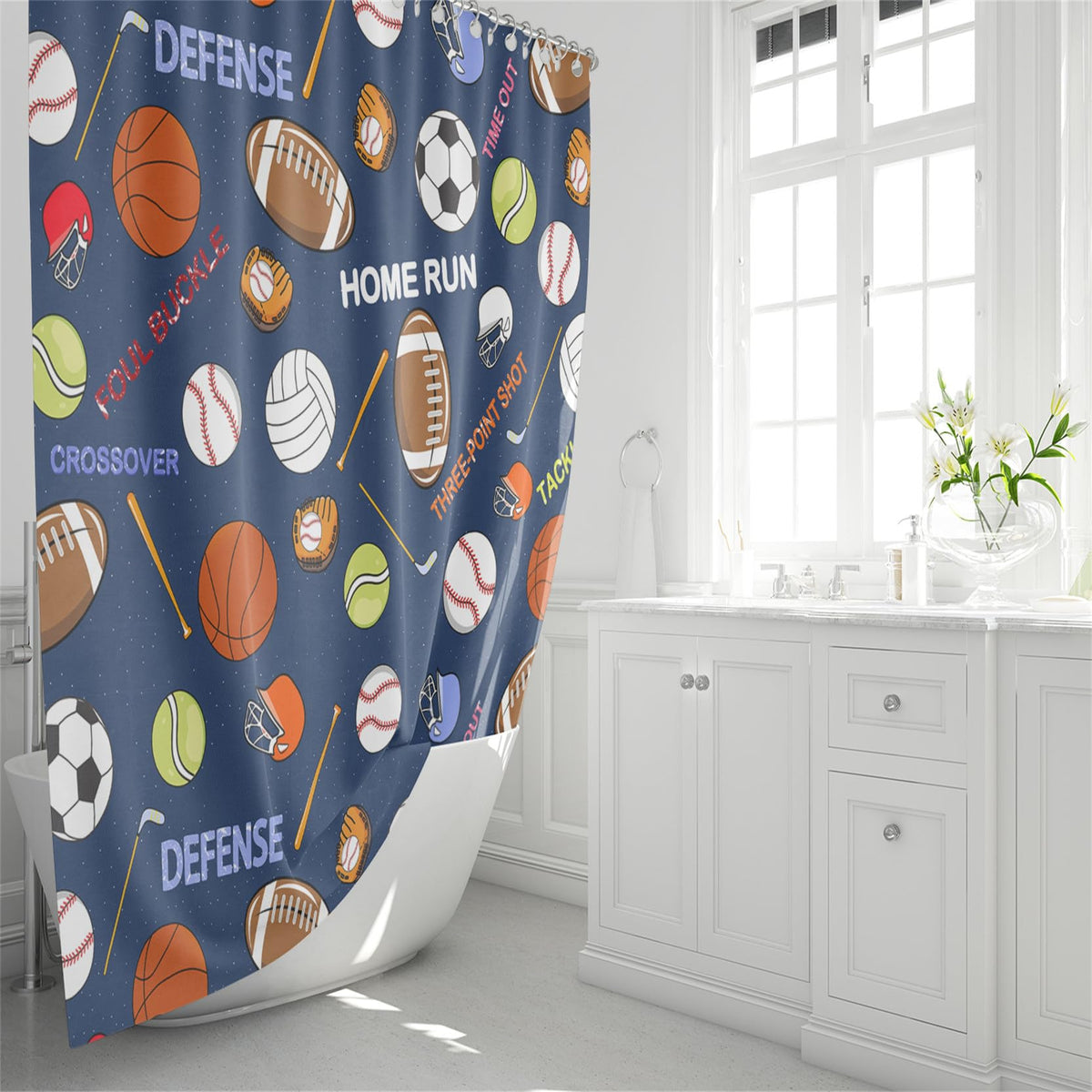 kodhyvj Gamer Shower Curtain Set, 4 Pieces – 9 Designs - Flex Gamingproduct_type