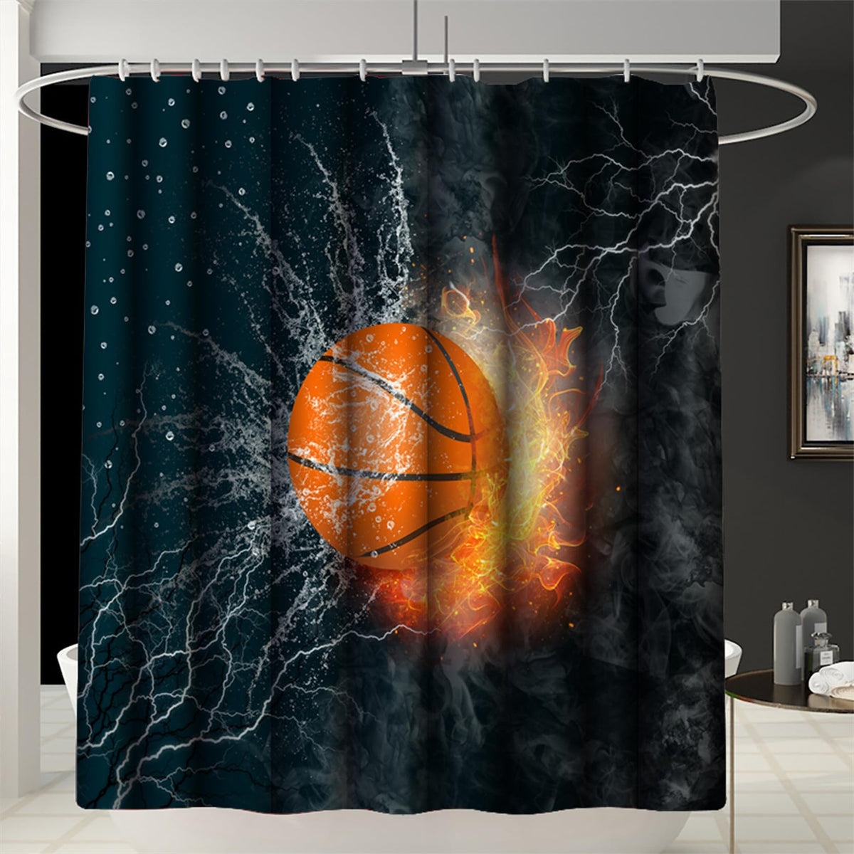 kodhyvj Gamer Shower Curtain Set, 4 Pieces – 9 Designs - Flex Gamingproduct_type