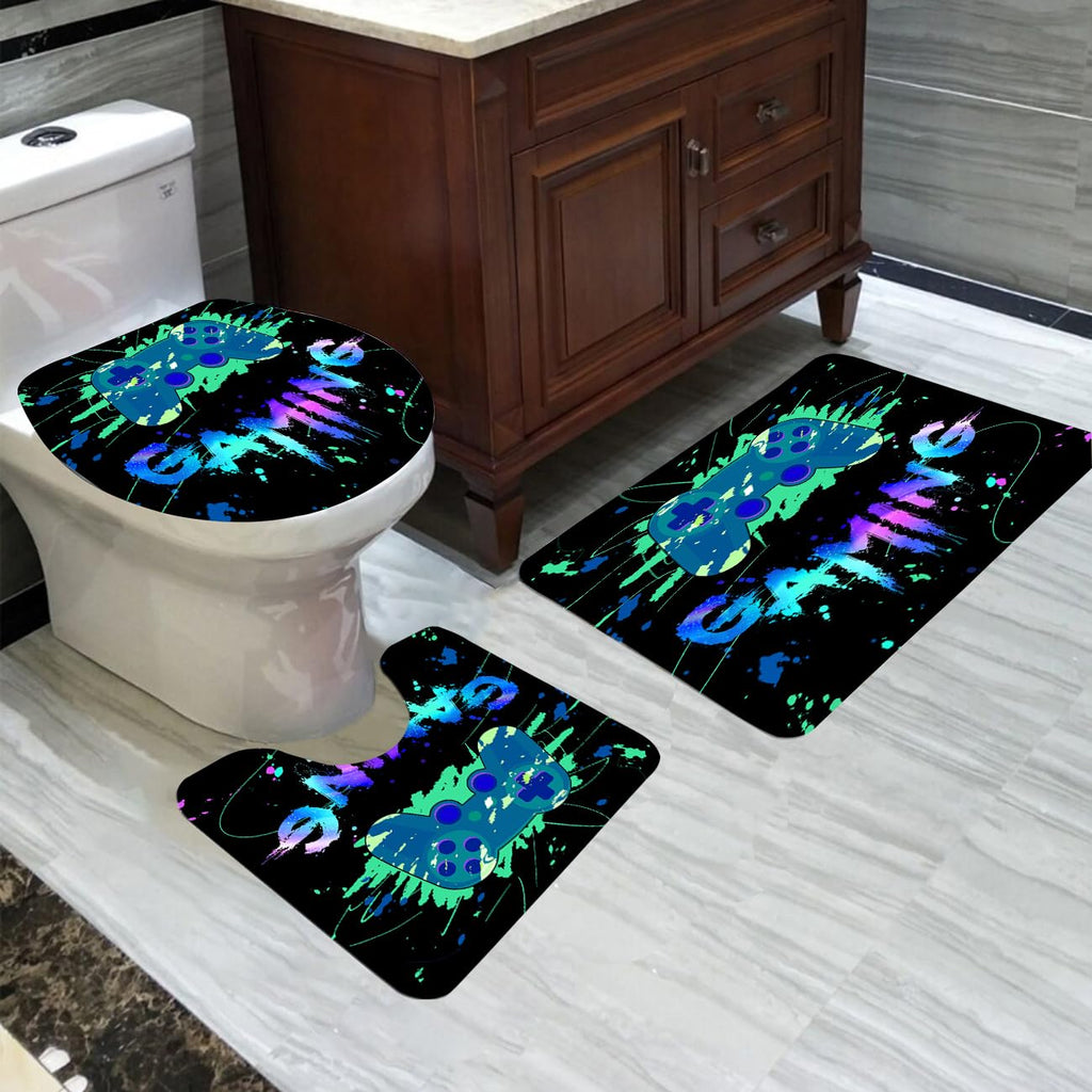 kodhyvj Gamer Shower Curtain Set, 4 Pieces – 9 Designs - Flex Gamingproduct_type