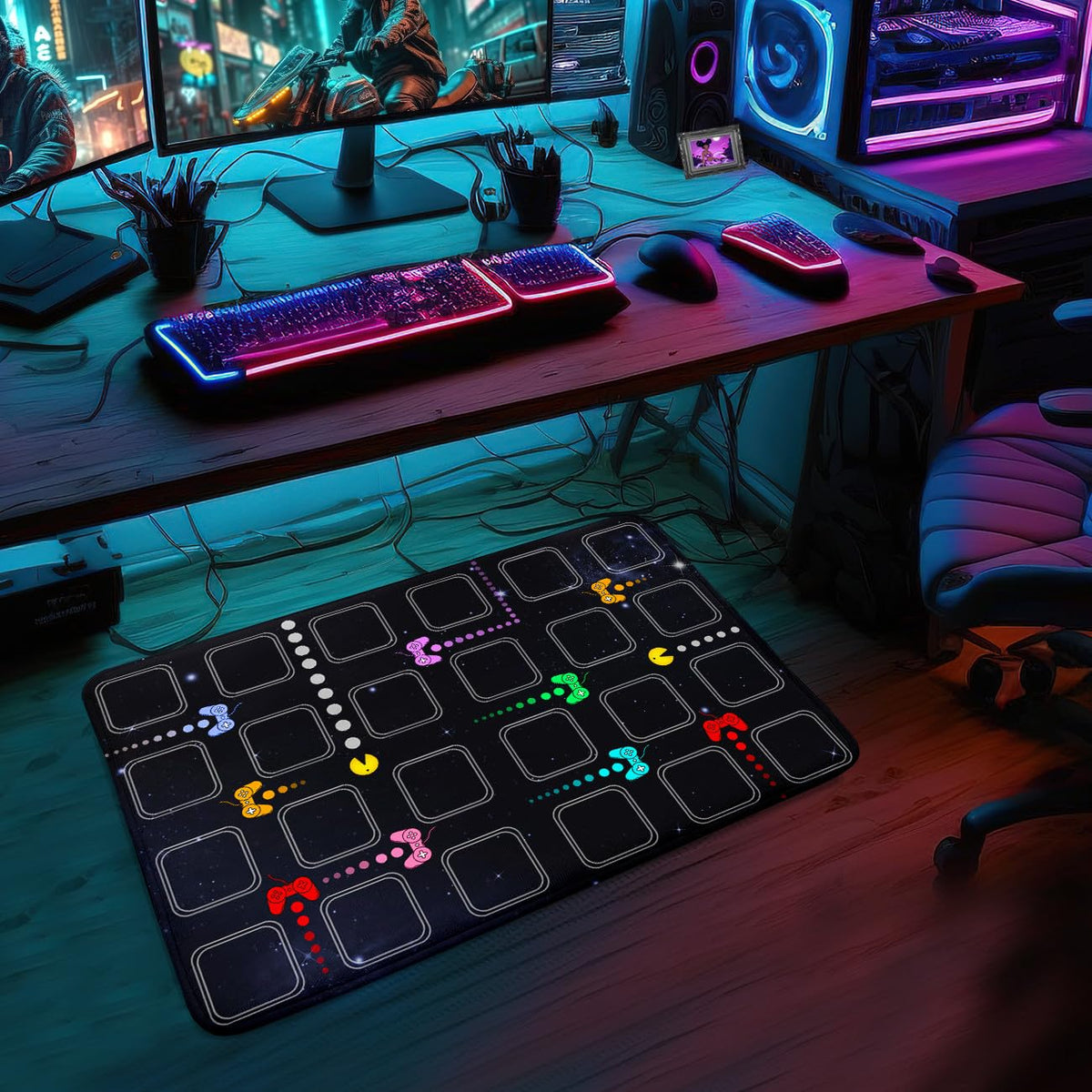 kodhyvj Gaming Area Rug – 11 Sizes & 6 Designs - Flex Gamingproduct_type