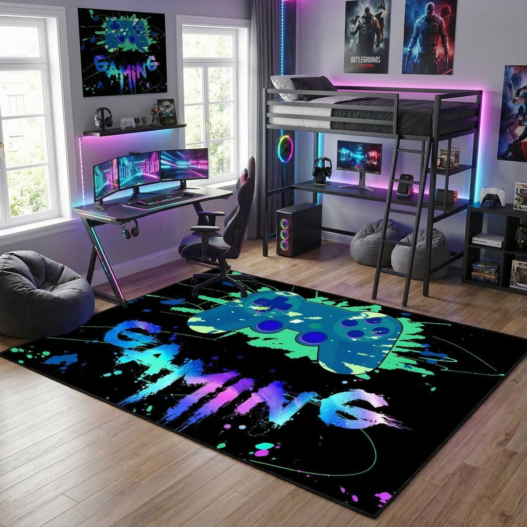 kodhyvj Gaming Area Rug – 11 Sizes & 6 Designs - Flex Gamingproduct_type