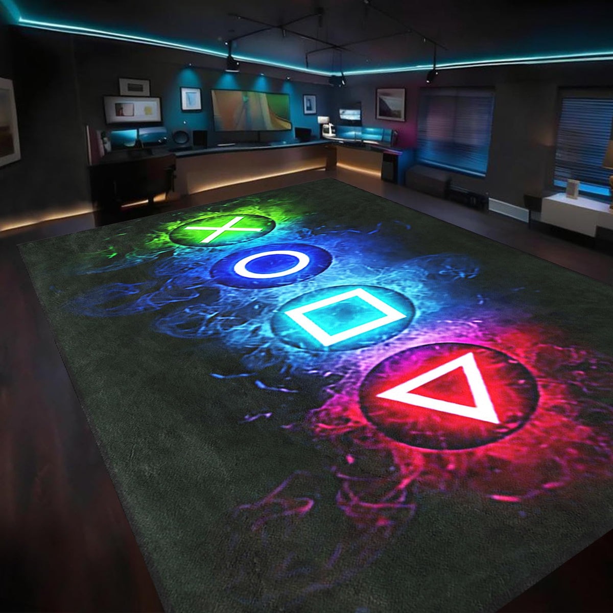 kodhyvj Gaming Area Rug – 11 Sizes & 6 Designs - Flex Gamingproduct_type