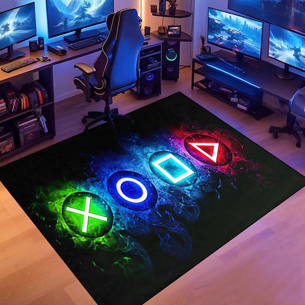 kodhyvj Gaming Area Rug – 11 Sizes & 6 Designs - Flex Gamingproduct_type