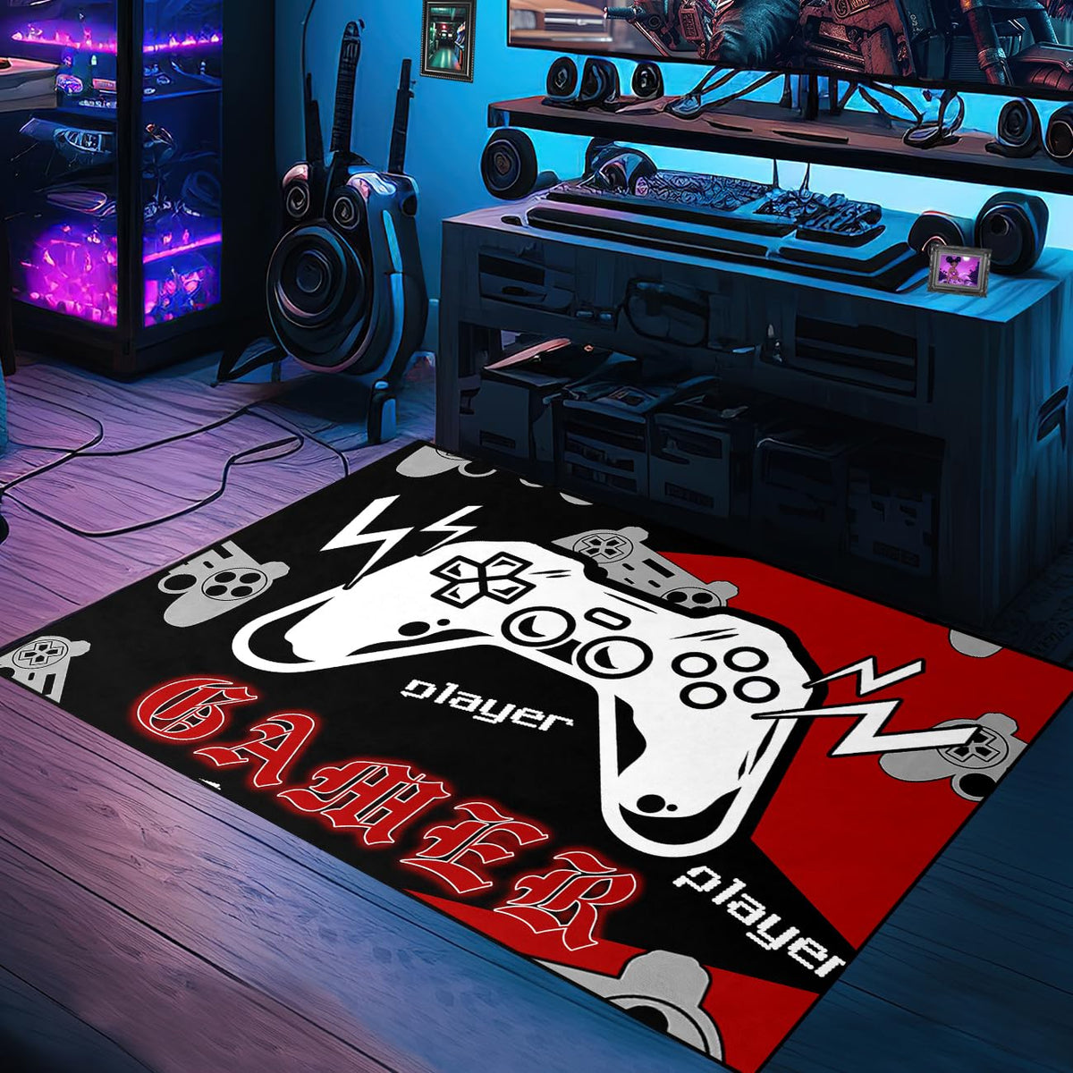 kodhyvj Gaming Area Rug – 11 Sizes & 6 Designs - Flex Gamingproduct_type