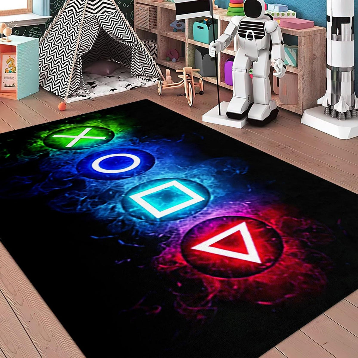 kodhyvj Gaming Area Rug – 11 Sizes & 6 Designs - Flex Gamingproduct_type