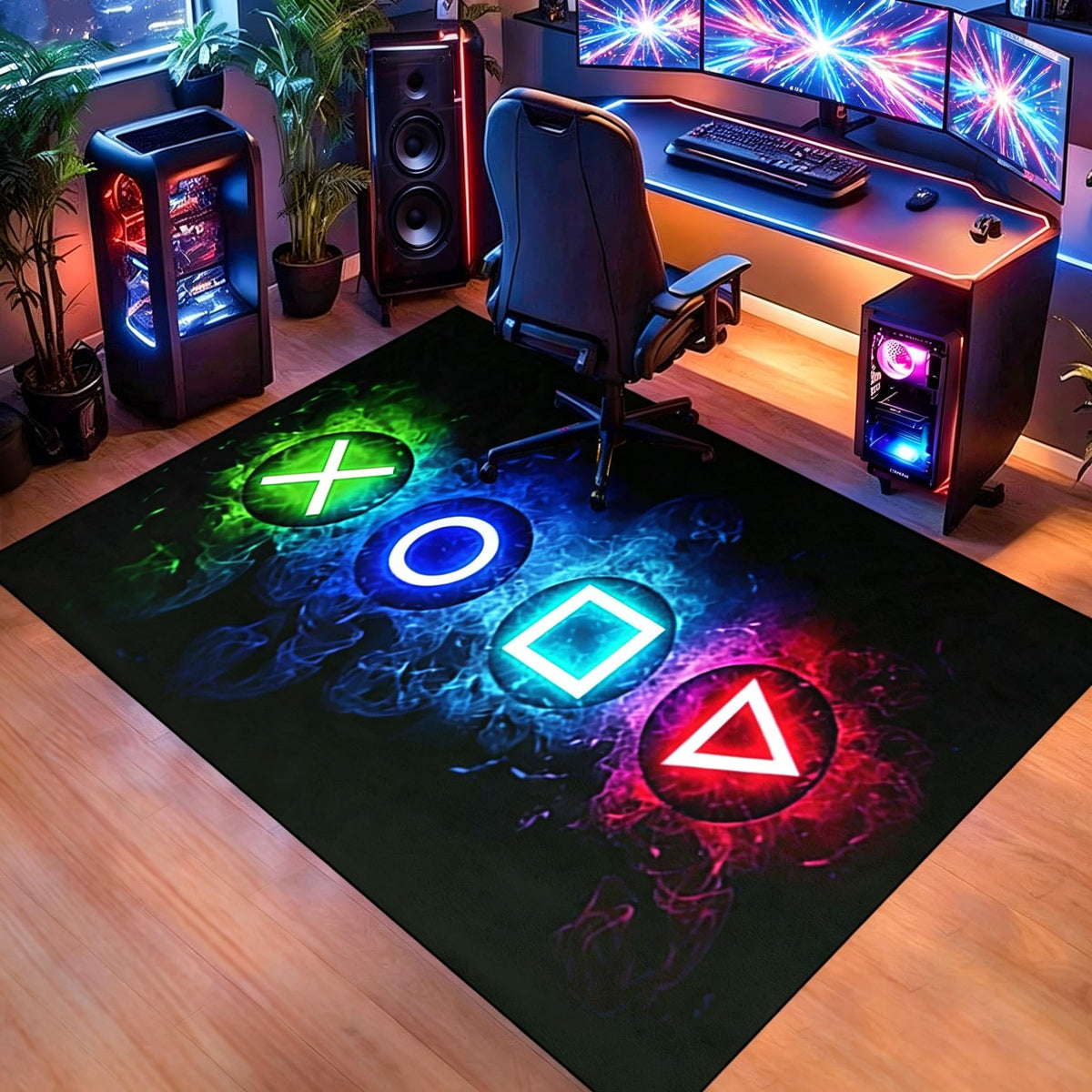 kodhyvj Gaming Area Rug – 11 Sizes & 6 Designs - Flex Gamingproduct_type