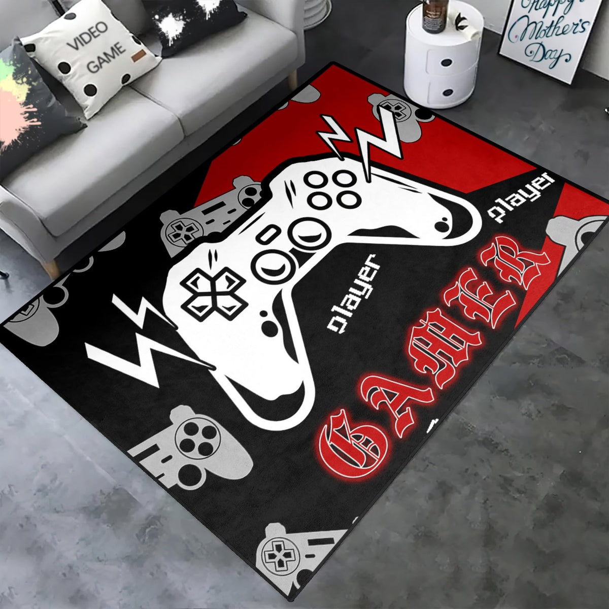kodhyvj Gaming Area Rug – 11 Sizes & 6 Designs - Flex Gamingproduct_type