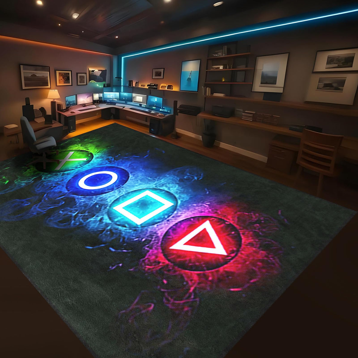 kodhyvj Gaming Area Rug – 11 Sizes & 6 Designs - Flex Gamingproduct_type