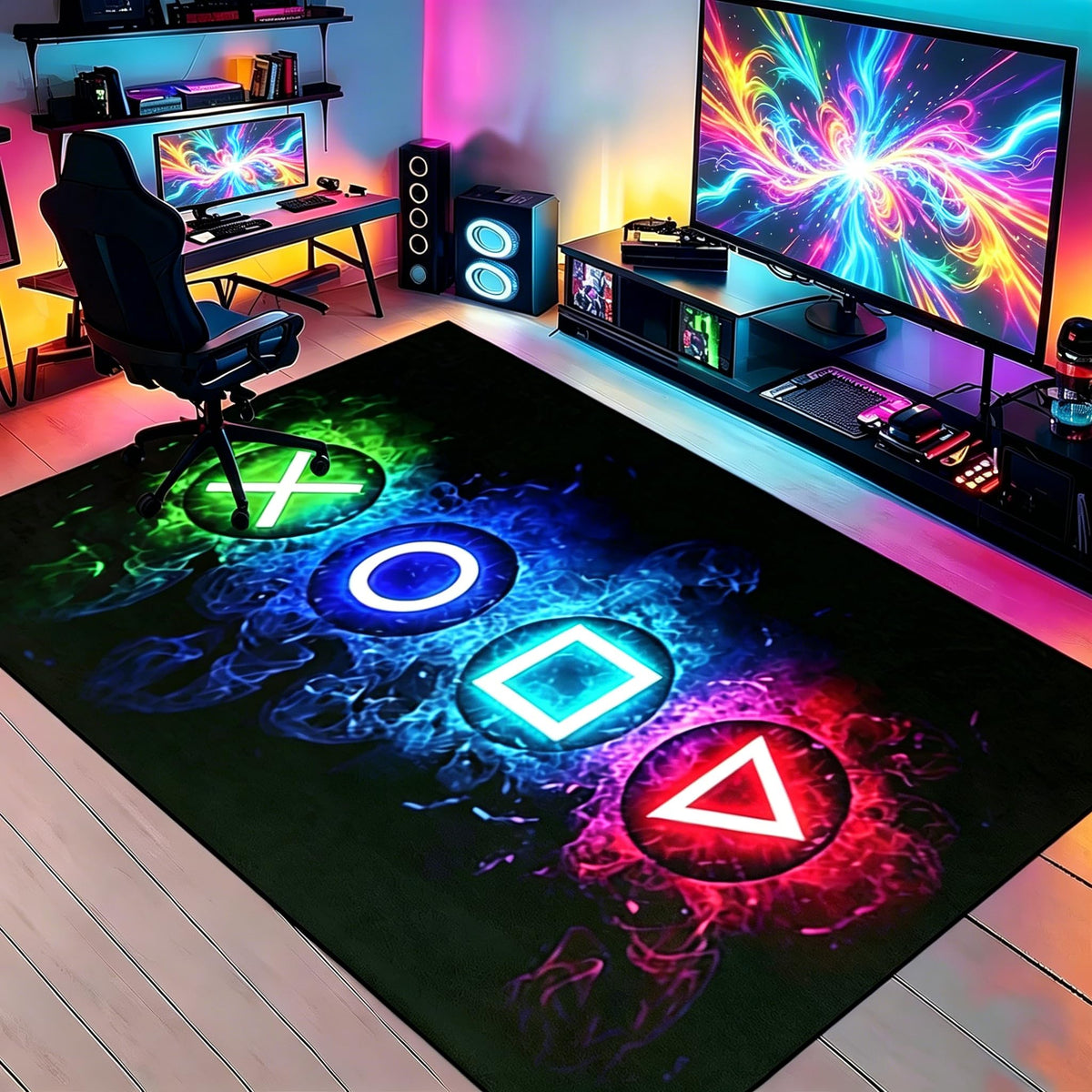 kodhyvj Gaming Area Rug – 11 Sizes & 6 Designs - Flex Gamingproduct_type