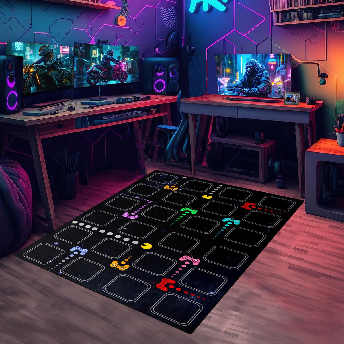kodhyvj Gaming Area Rug – 11 Sizes & 6 Designs - Flex Gamingproduct_type