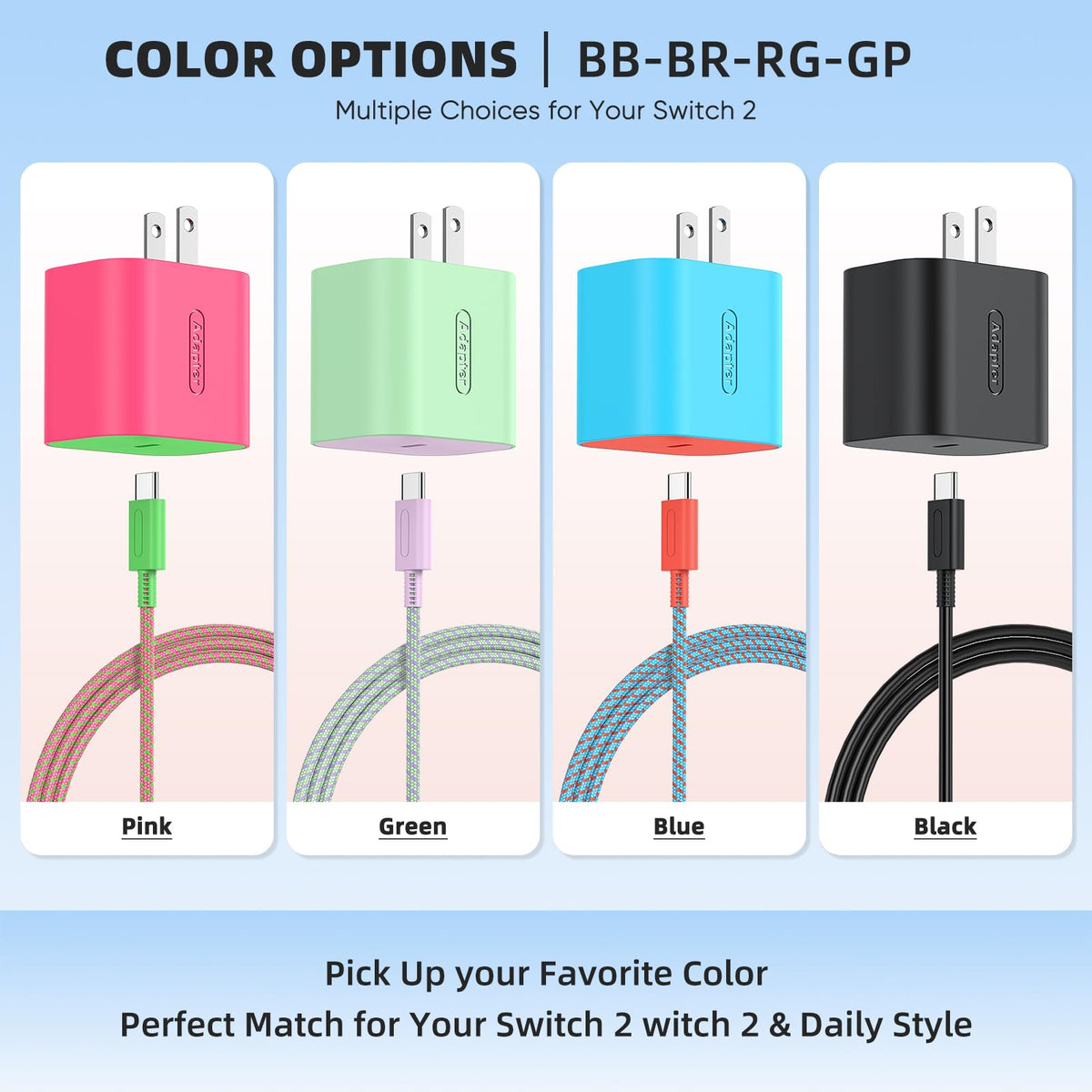 KOVA 60W Nintendo Switch 2 Charger – Fast Charging USB-C – 10 Options - Flex Gamingproduct_type
