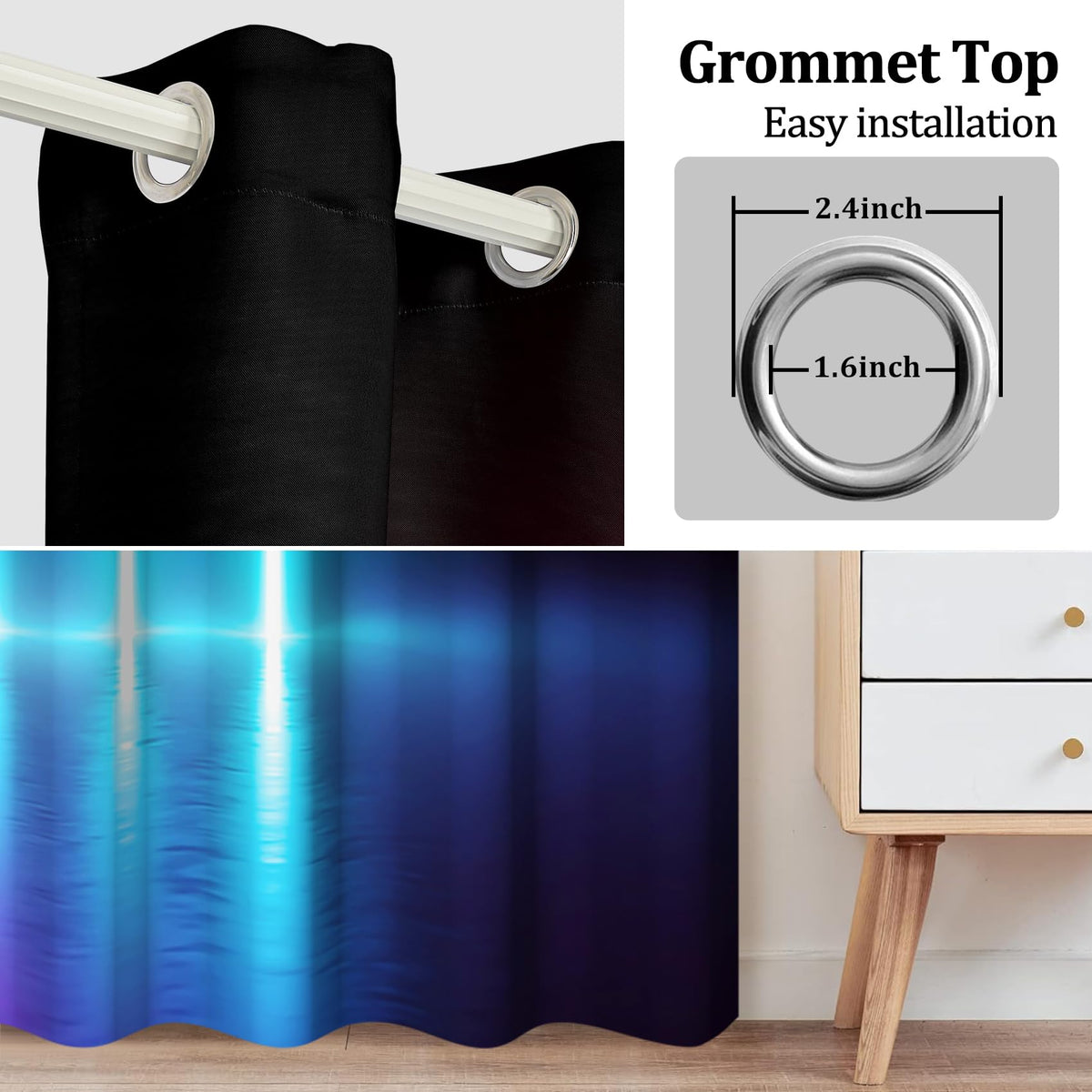 Kzzfqxb Gaming Blackout Curtains, 2 Panels – 12 Designs & Multiple Sizes - Flex Gamingproduct_type