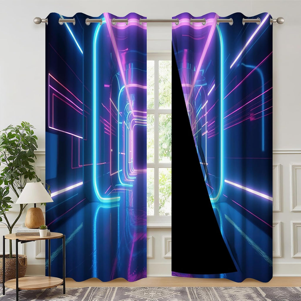 Kzzfqxb Gaming Blackout Curtains, 2 Panels – 12 Designs & Multiple Sizes - Flex Gamingproduct_type