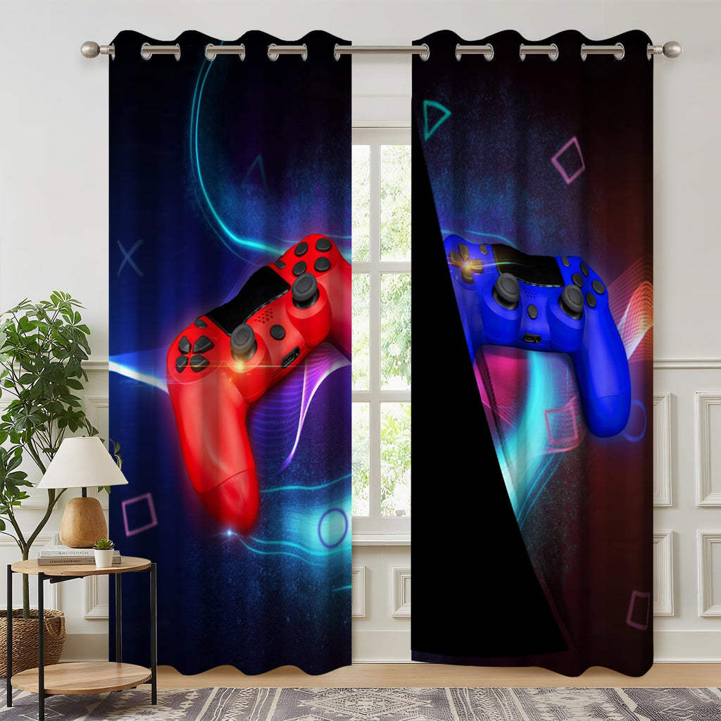 Kzzfqxb Gaming Blackout Curtains, 2 Panels – 12 Designs & Multiple Sizes - Flex Gamingproduct_type