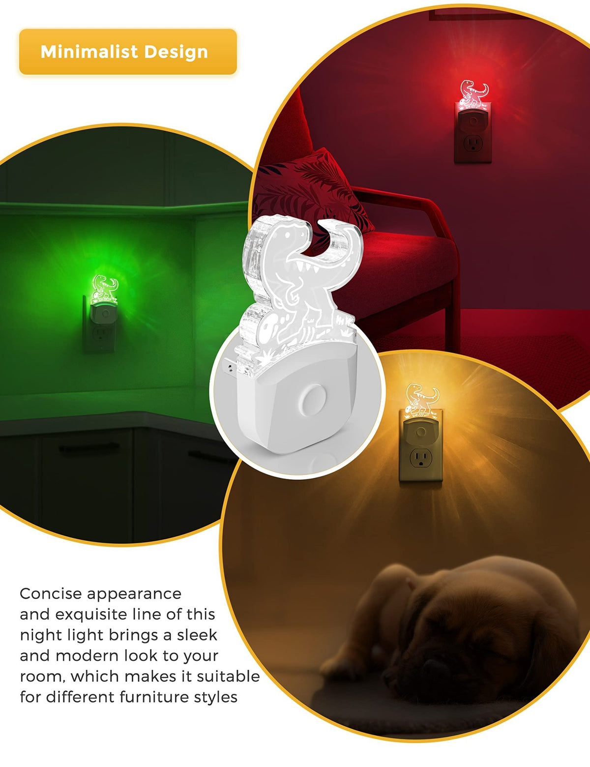 L LOHAS LED Plug-In Night Light – 11 Designs & 2 Sizes - Flex Gamingproduct_type