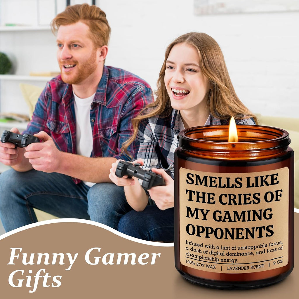 LEADO Gaming Candle – Smells Like Victory – Lavender Scent, 9oz - Flex Gamingproduct_type