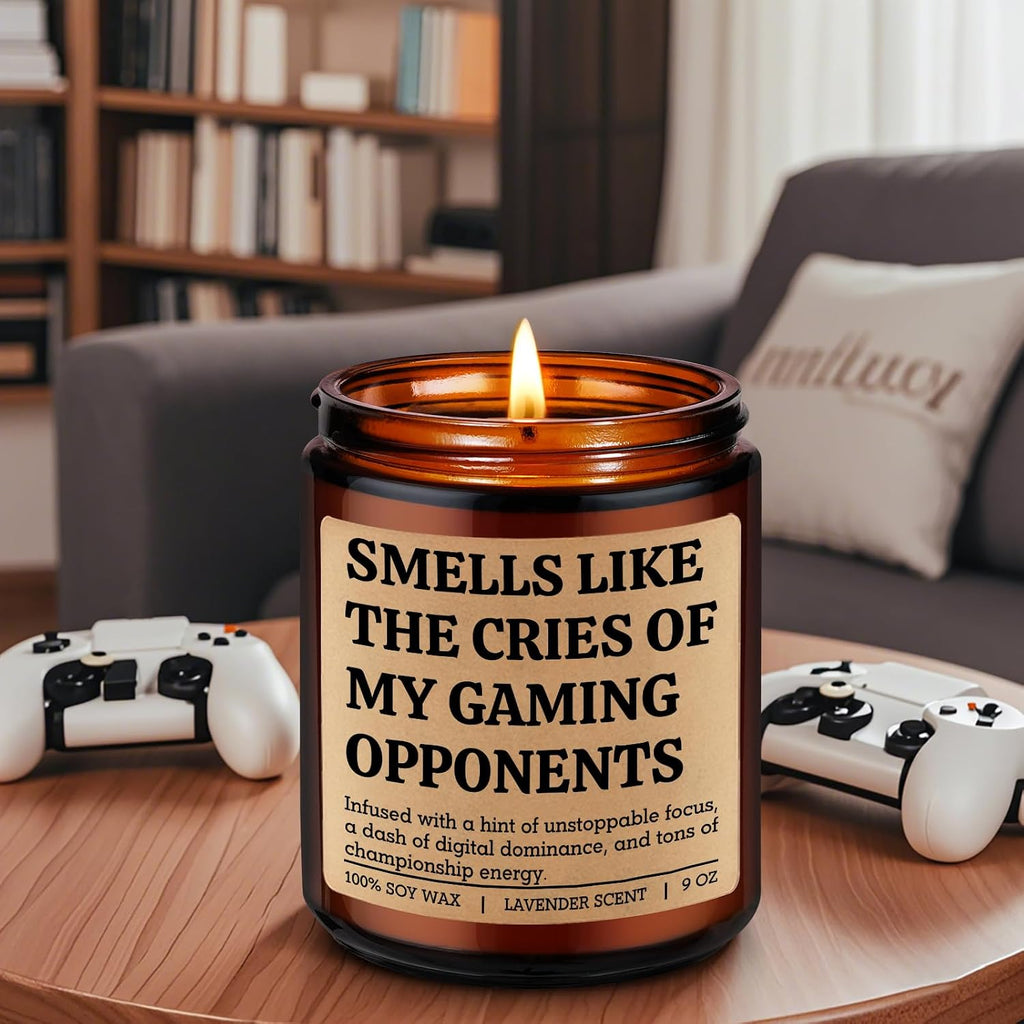 LEADO Gaming Candle – Smells Like Victory – Lavender Scent, 9oz - Flex Gamingproduct_type