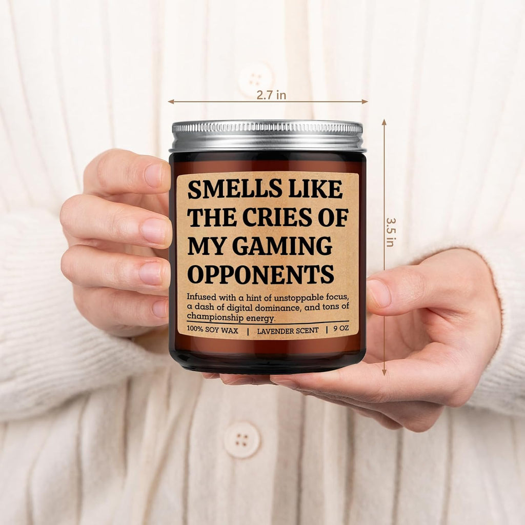 LEADO Gaming Candle – Smells Like Victory – Lavender Scent, 9oz - Flex Gamingproduct_type
