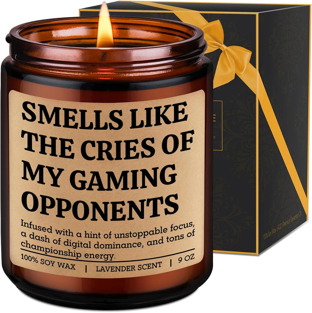 LEADO Gaming Candle – Smells Like Victory – Lavender Scent, 9oz - Flex Gamingproduct_type