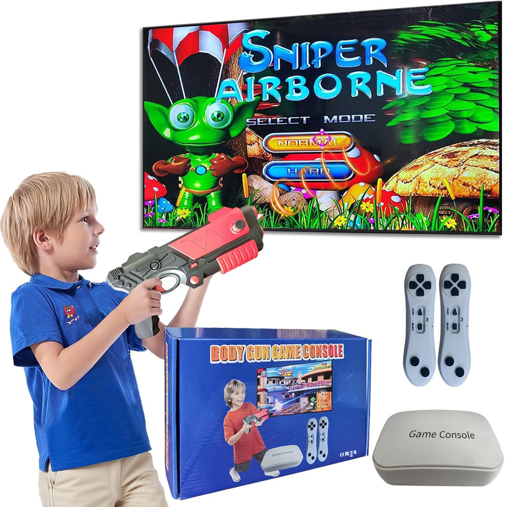 Leyoutime 100+ Games TV Gaming Console with AR Gun & 2 Wireless Controllers - Flex Gamingproduct_type