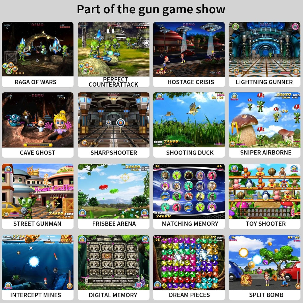 Leyoutime 100+ Games TV Gaming Console with AR Gun & 2 Wireless Controllers - Flex Gamingproduct_type