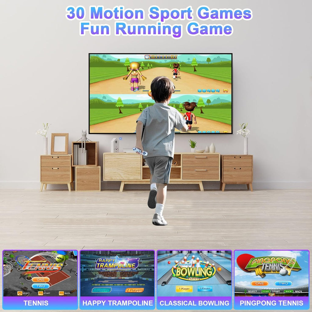 Leyoutime 100+ Games TV Gaming Console with AR Gun & 2 Wireless Controllers - Flex Gamingproduct_type