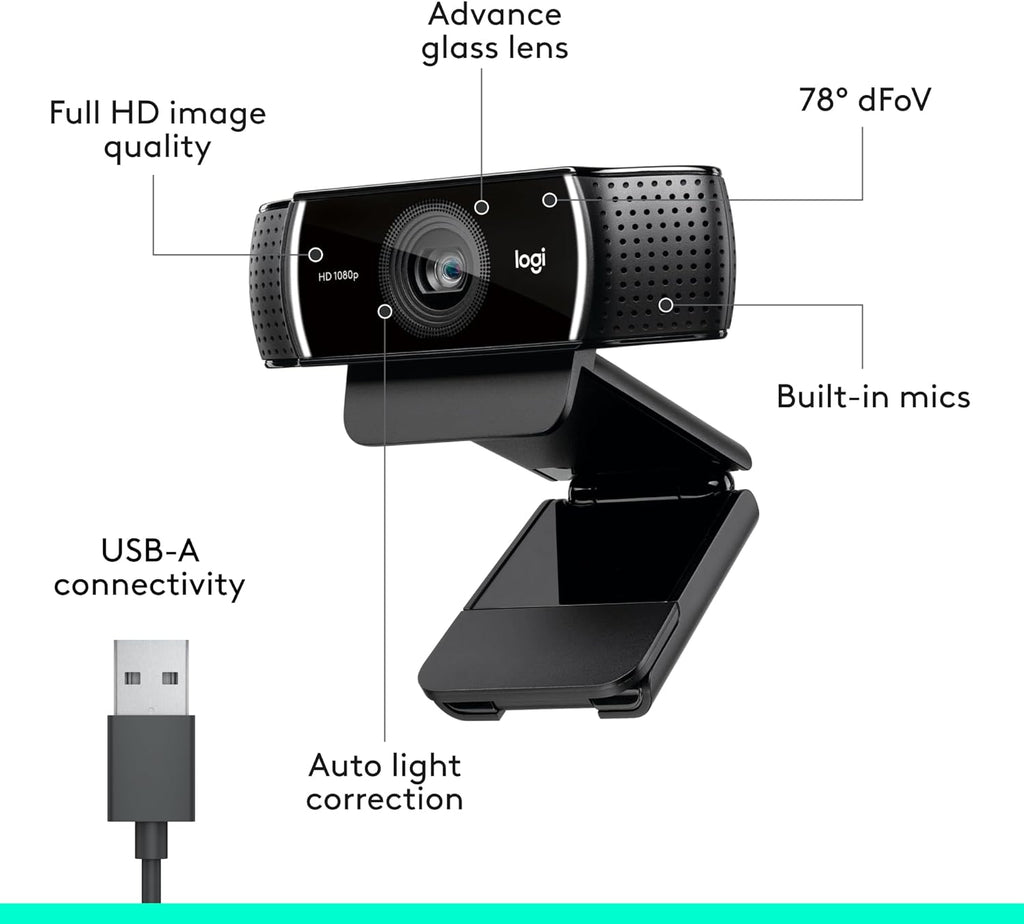 Logitech C920x HD Pro Webcam 1080p – Multiple Bundles - Flex Gamingproduct_type