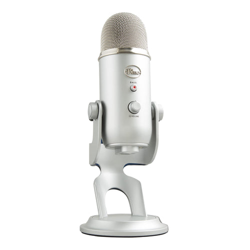 Logitech Creators Blue Yeti USB Microphone for PC, Mac, Gaming, Recording, Streaming, Podcasting, Studio and Computer Condenser Mic with Blue VO!CE effects, 4 Pickup Patterns, Plug and Play - Blackout | VO!CE effects, 4 pickup patterns, plug-and-play oper - Flex Gamingproduct_type
