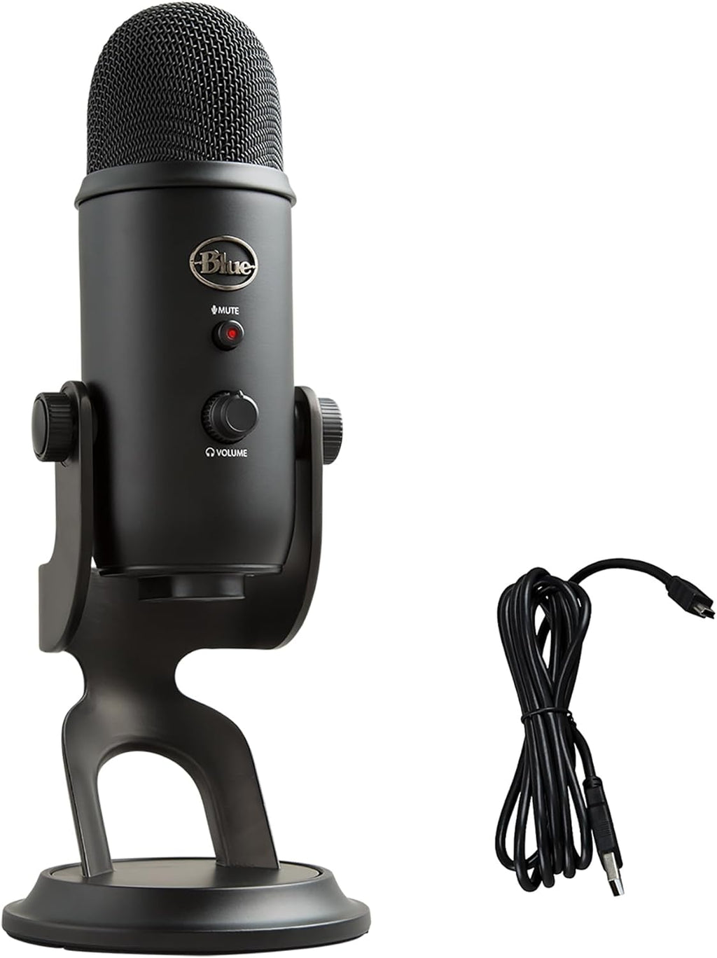 Logitech Creators Blue Yeti USB Microphone for PC, Mac, Gaming, Recording, Streaming, Podcasting, Studio and Computer Condenser Mic with Blue VO!CE effects, 4 Pickup Patterns, Plug and Play - Blackout | VO!CE effects, 4 pickup patterns, plug-and-play oper - Flex Gamingproduct_type