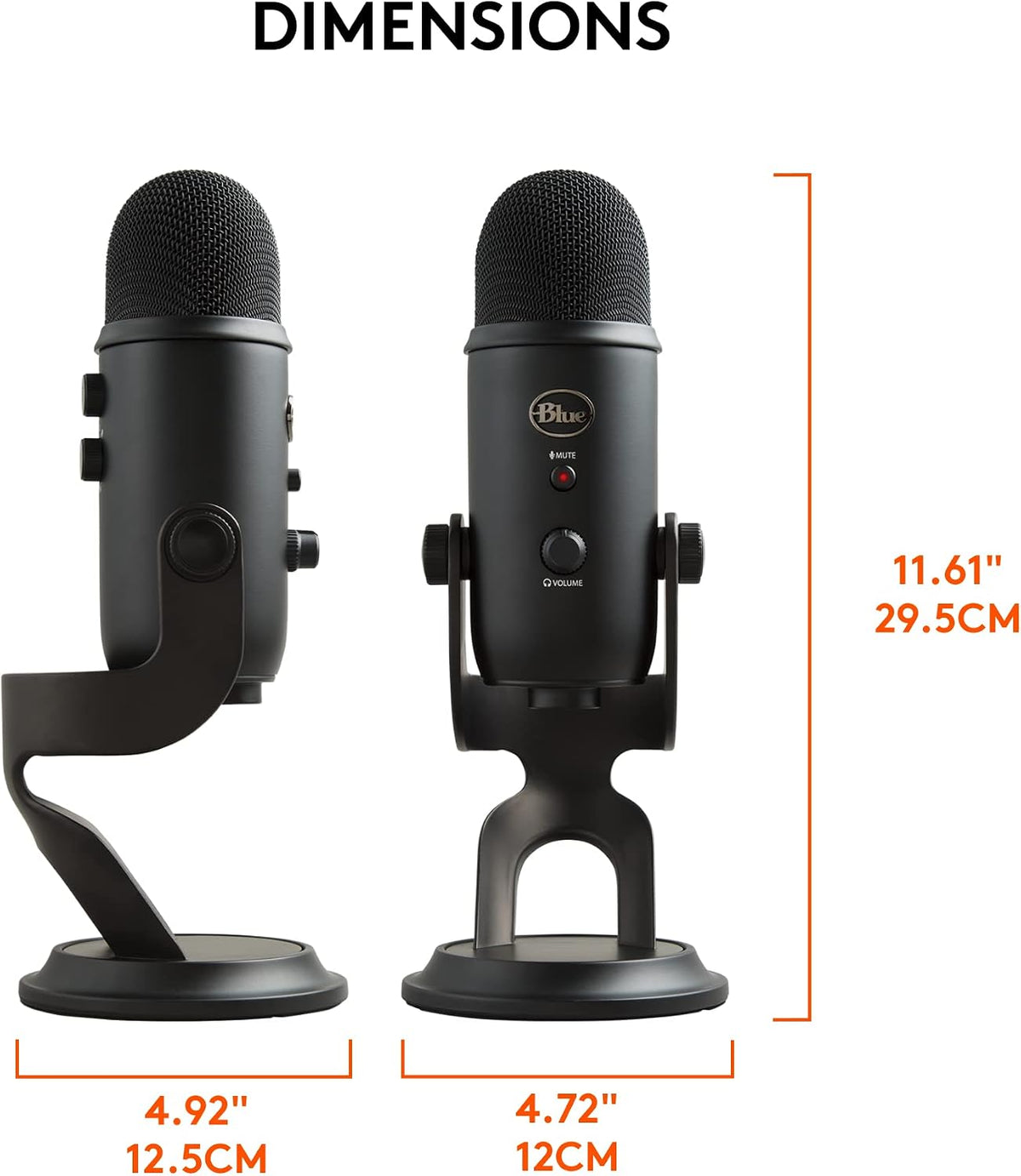 Logitech Creators Blue Yeti USB Microphone for PC, Mac, Gaming, Recording, Streaming, Podcasting, Studio and Computer Condenser Mic with Blue VO!CE effects, 4 Pickup Patterns, Plug and Play - Blackout | VO!CE effects, 4 pickup patterns, plug-and-play oper - Flex Gamingproduct_type
