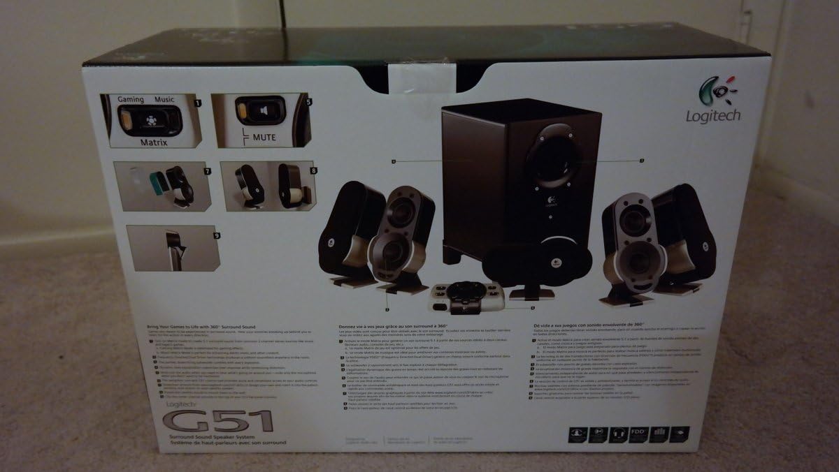 Logitech G51 5.1 Surround Sound Gaming Speaker System - Flex Gamingproduct_type