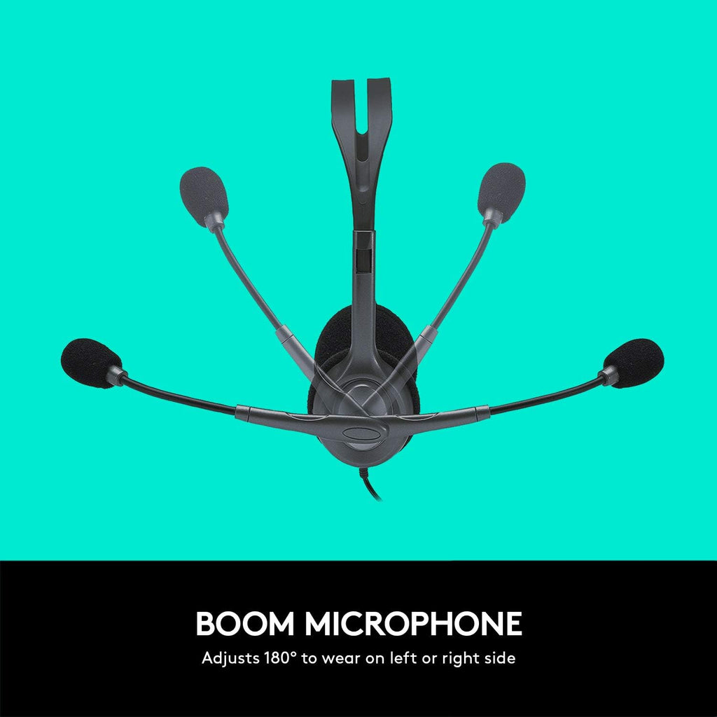 Logitech H111 Stereo Headset – Black - Flex Gamingproduct_type