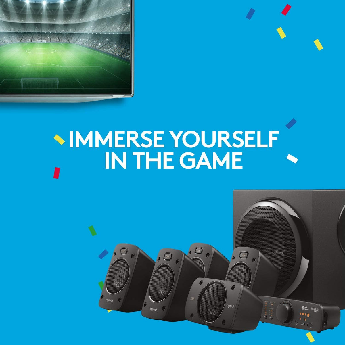 Logitech Z906 5.1 THX-Certified Surround Sound Speaker System - Flex Gamingproduct_type