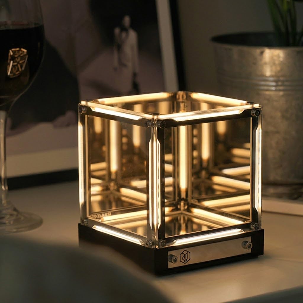 LONYIABBI 4D Mirror Cube Lamp – 2 Colors - Flex Gamingproduct_type