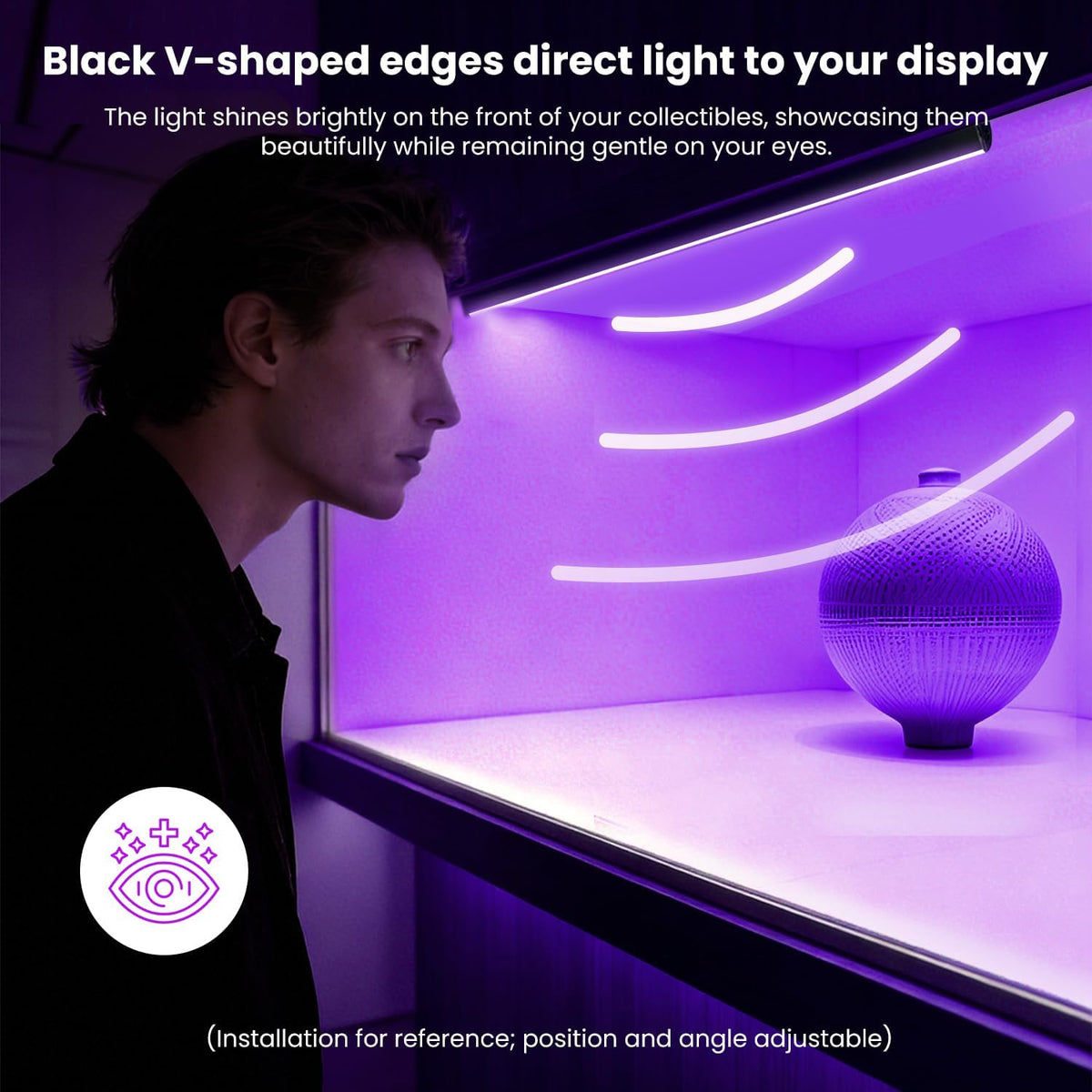 Lumtide Black RGB LED Shelf Lights Smart WiFi Alexa Compatible – 2 Sizes - Flex Gamingproduct_type