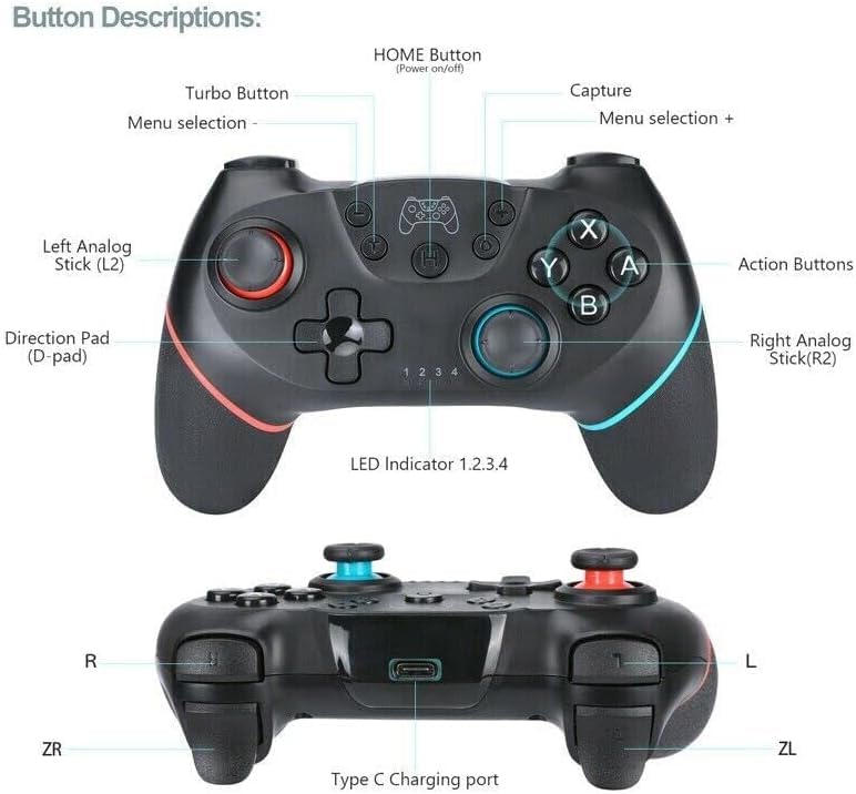 Lyyes Switch Wireless Controller 2-Pack – Gyro & Turbo - Flex Gamingproduct_type