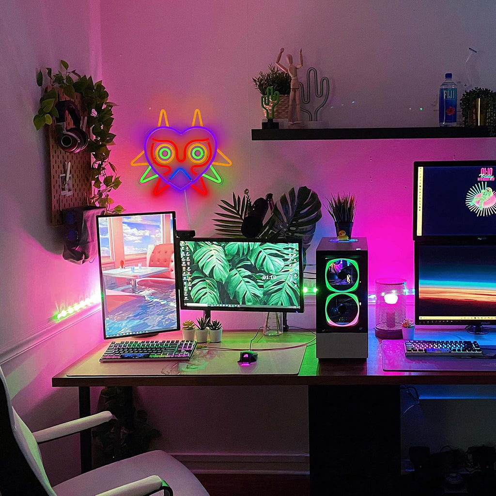 Majora's Mask LED Neon Sign – 2 Designs - Flex Gamingproduct_type