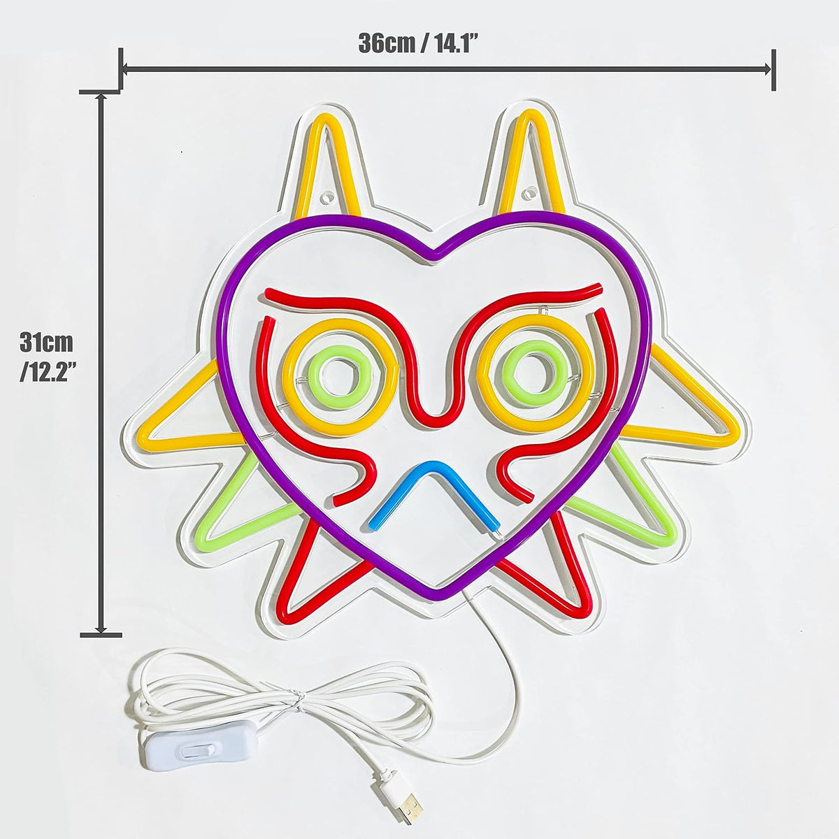 Majora's Mask LED Neon Sign – 2 Designs - Flex Gamingproduct_type