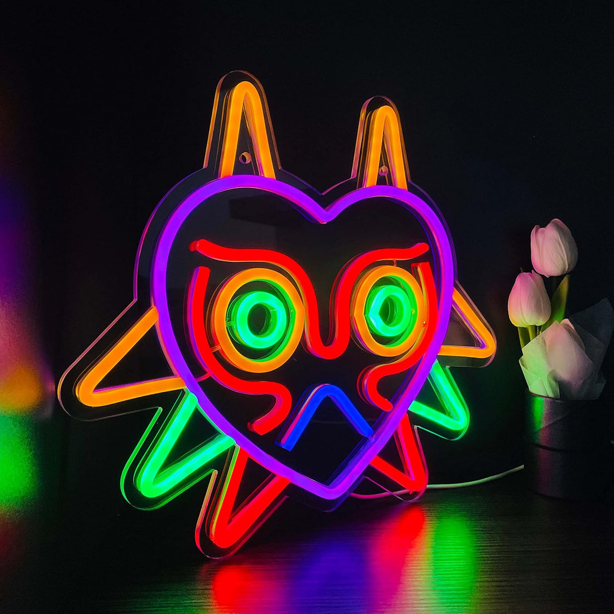 Majora's Mask LED Neon Sign – 2 Designs - Flex Gamingproduct_type