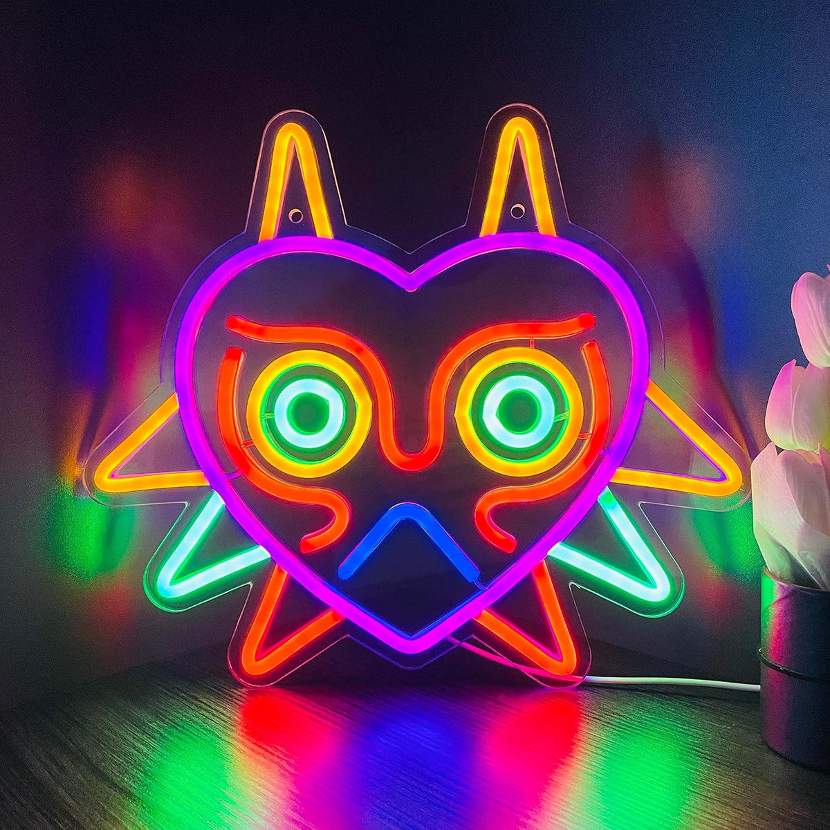 Majora's Mask LED Neon Sign – 2 Designs - Flex Gamingproduct_type