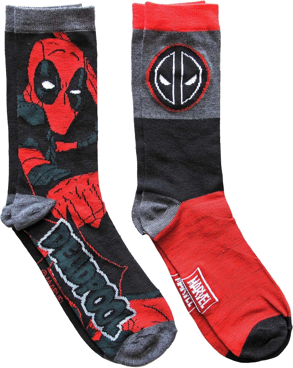 Marvel Deadpool Crew Socks 2-Pair Pack - Flex Gamingproduct_type