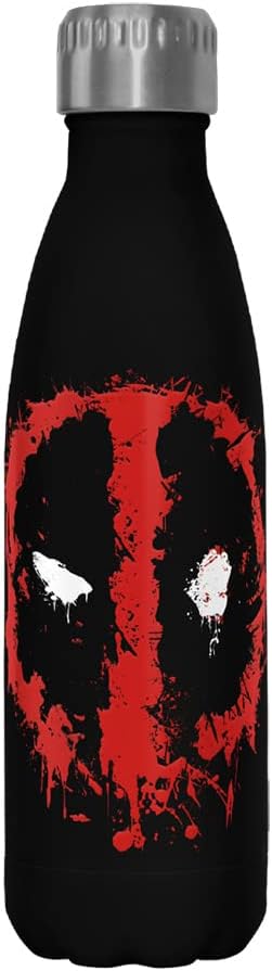 Marvel Deadpool Splatter Icon Stainless Steel Bottle 17oz - Flex Gamingproduct_type