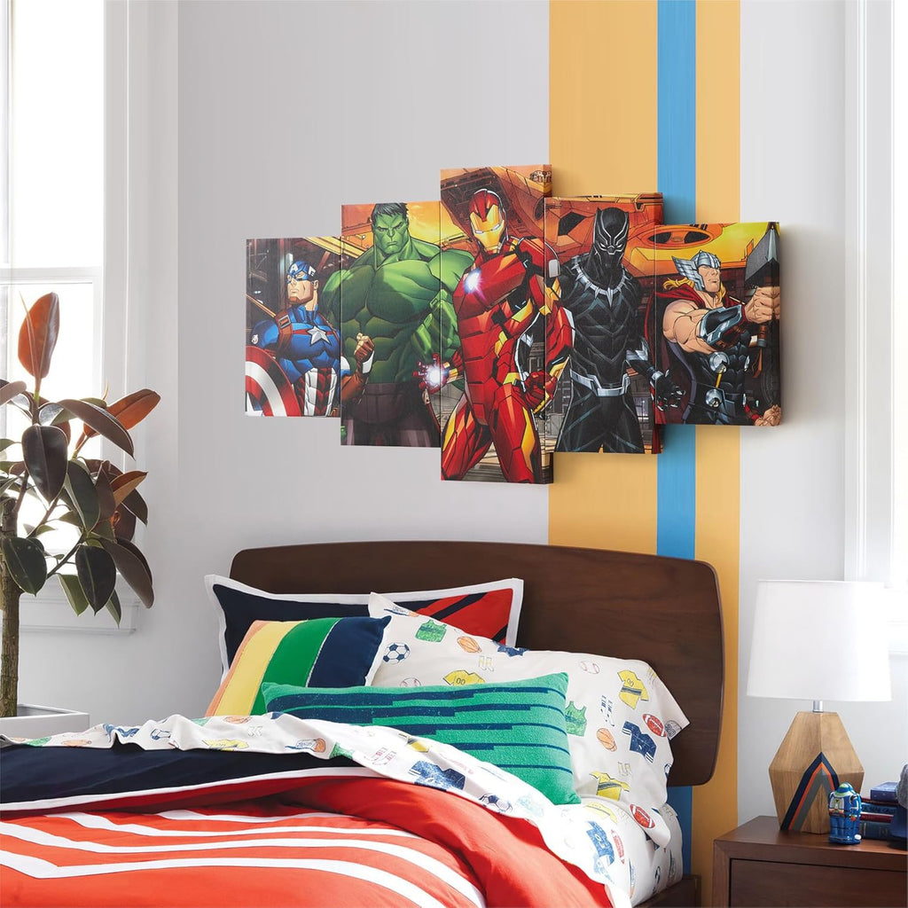 Marvel & Disney 5-Piece Canvas Wall Art Set – 4 Designs - Flex Gamingproduct_type