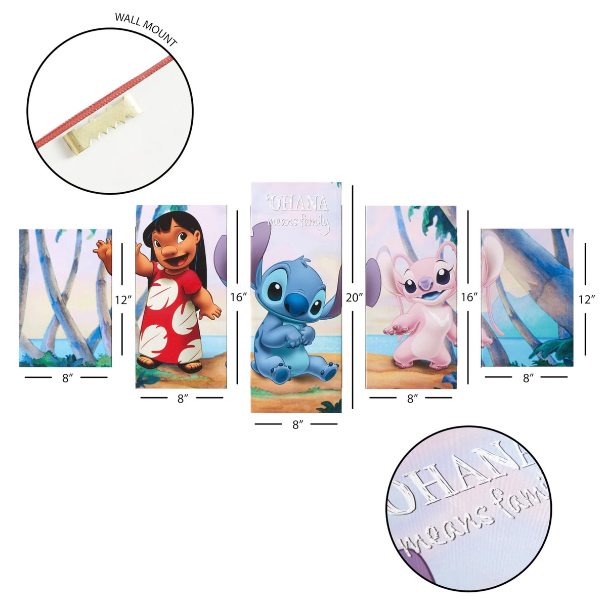 Marvel & Disney 5-Piece Canvas Wall Art Set – 4 Designs - Flex Gamingproduct_type